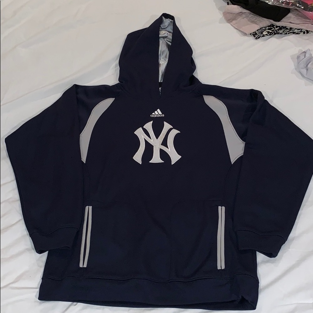Adidas - Yankees Navy hoodie, size 14-16 pullover
